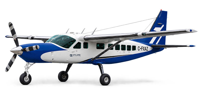 Cessna-Caravan on white backgorund